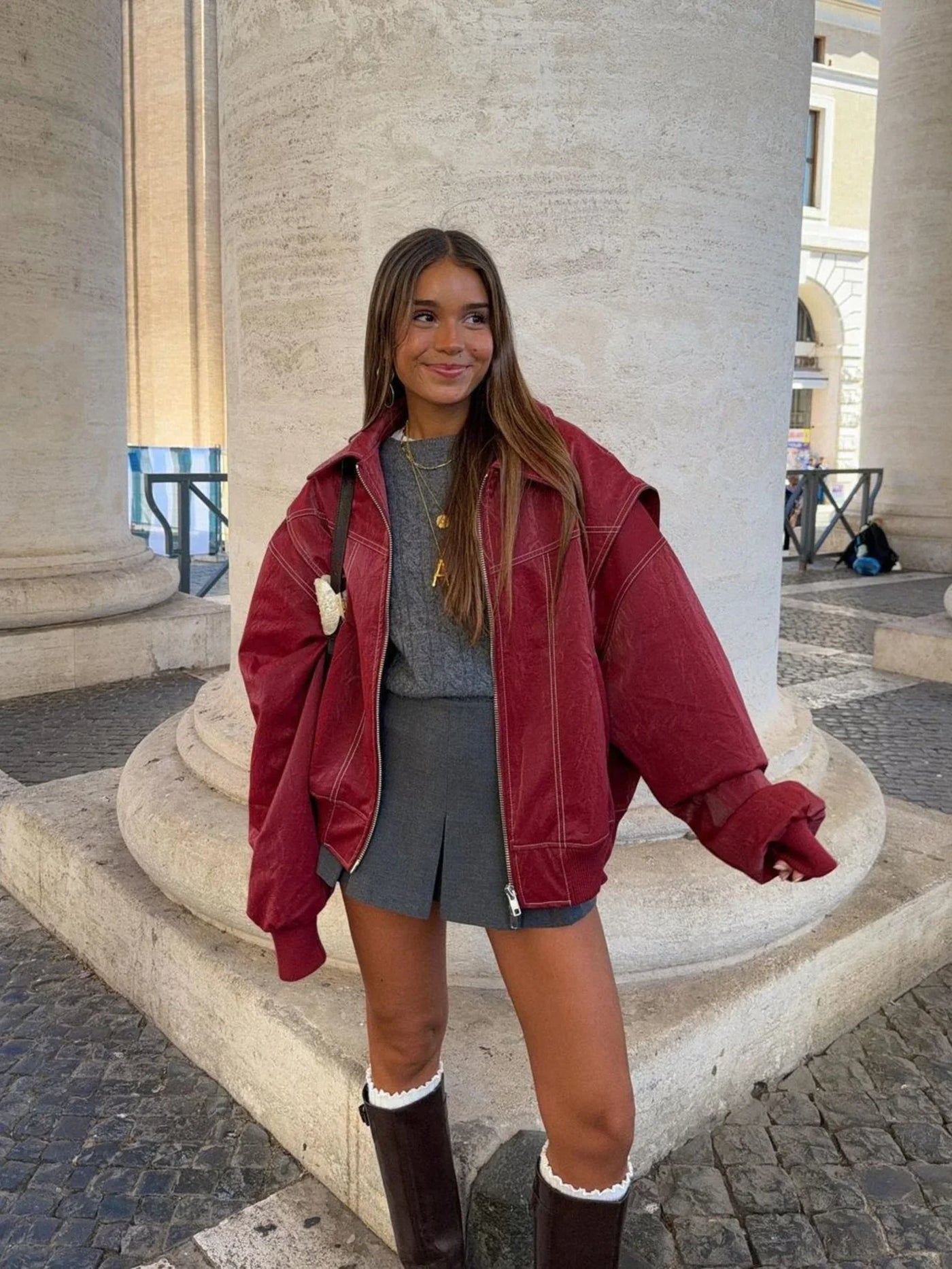Berg-Feldt | Übergröße Jacke mit Reißverschluss und Eleganter Optik