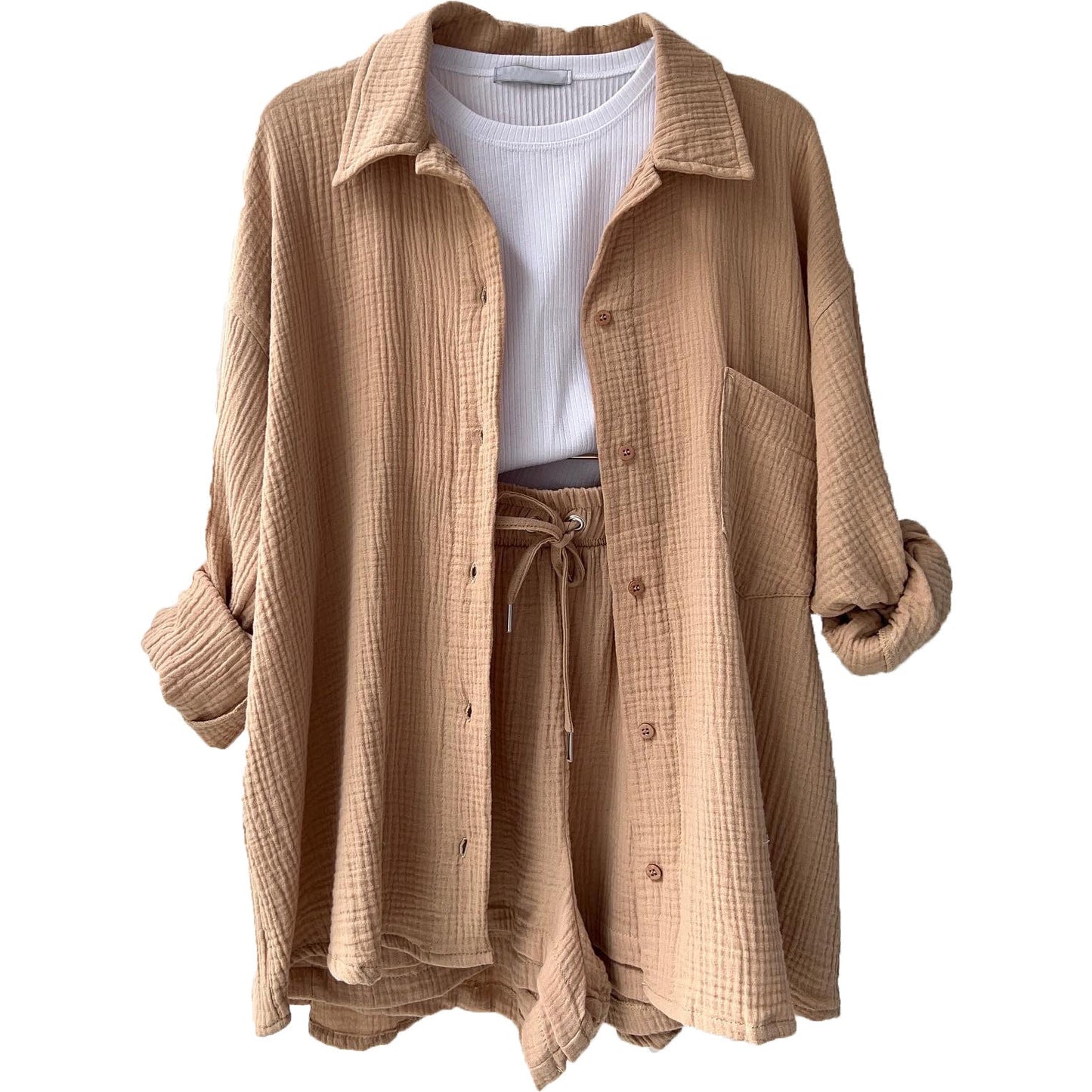 Fudus Langarmshirt und Shorts Set