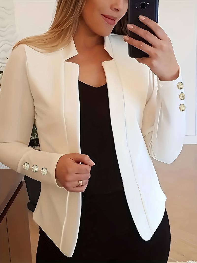 Avelena: blazer décontracté à manches longues et à boutons