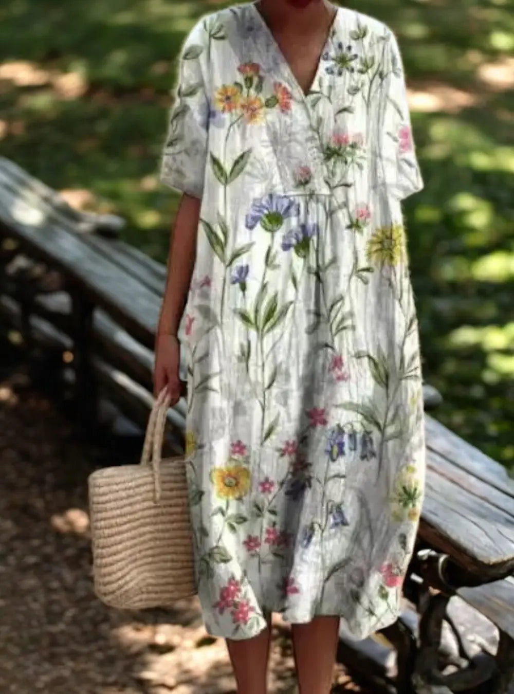 Robe longue Berg-Feldt : L'été en fleurs