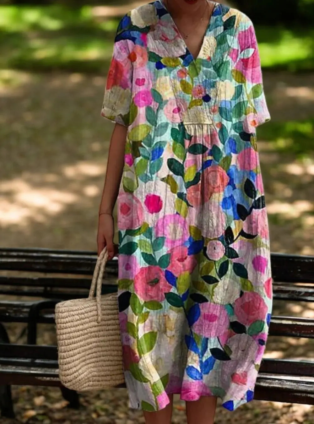 Robe longue Berg-Feldt : L'été en fleurs