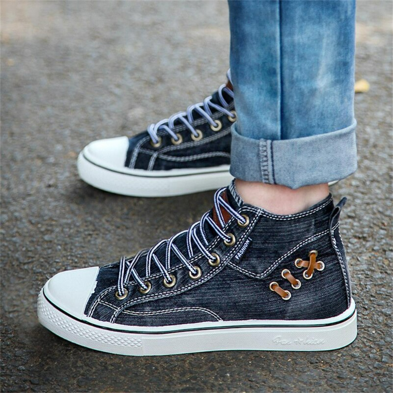 berg-feldt Baskets pour femme en jean tendance