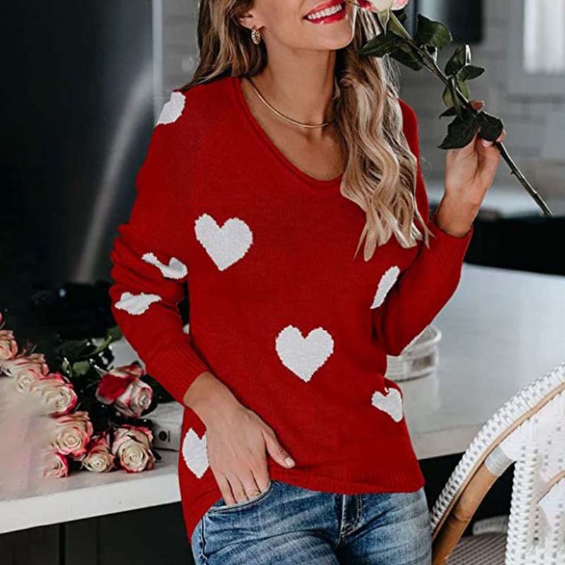 Berg-Feldt | Strickpullover Mit Herzmuster Für Damen