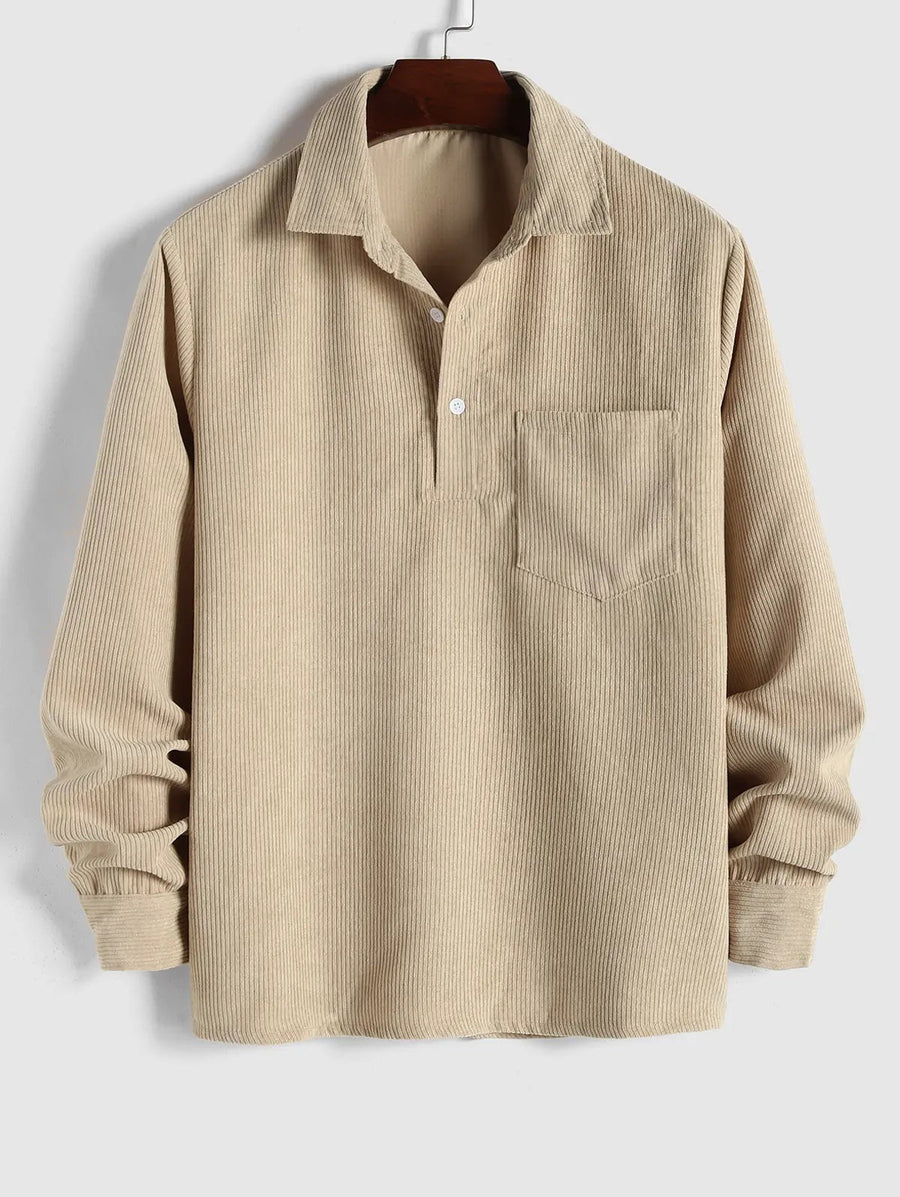 RAYMOND Chemise à demi-patte de boutonnage