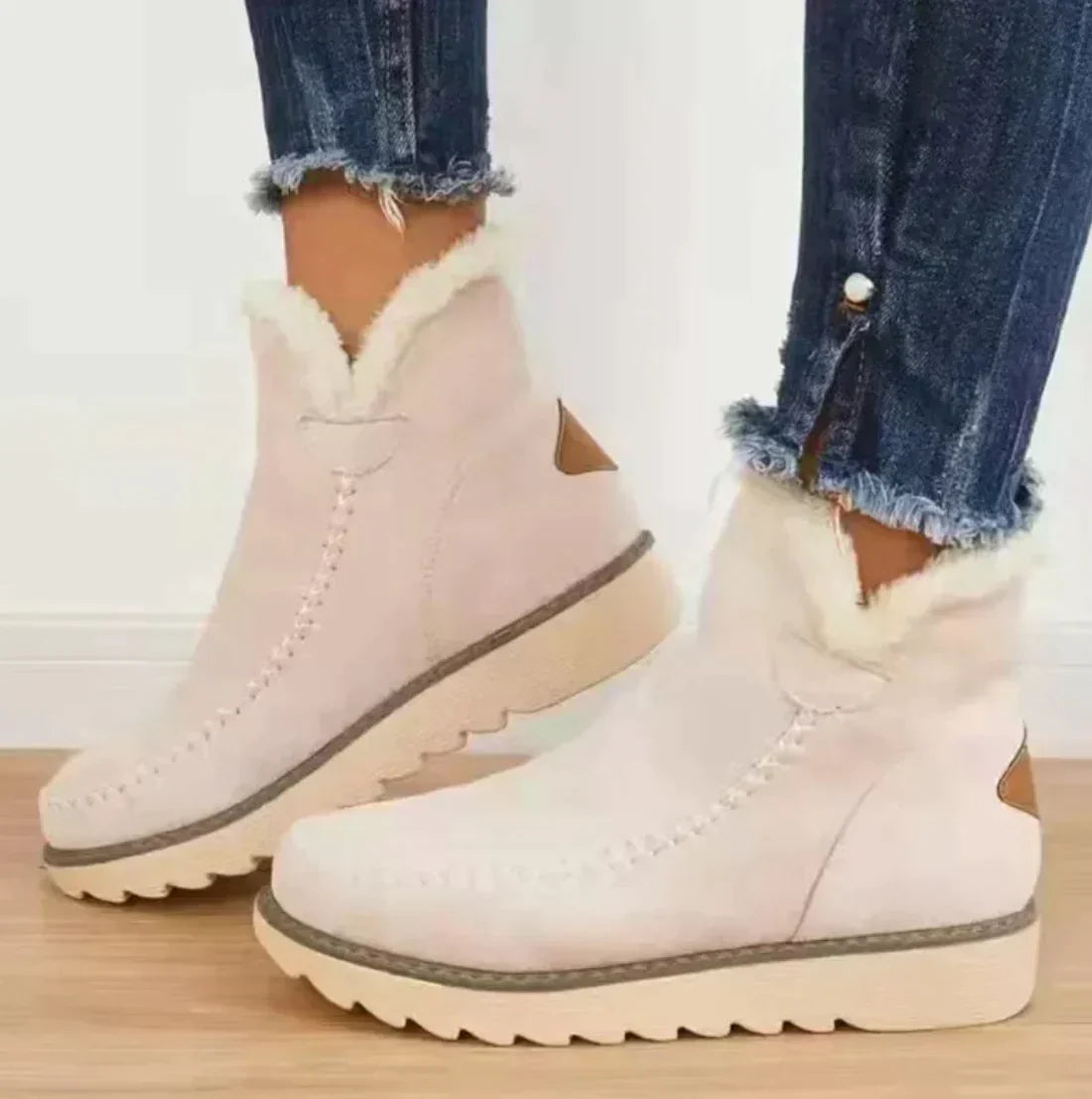 Berg-Feldt | Faux Suede Schnee Retro Baumwollstiefel