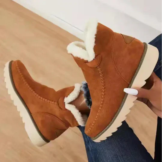 Berg-Feldt | Damenstiefel aus Plüsch-Schafsfell