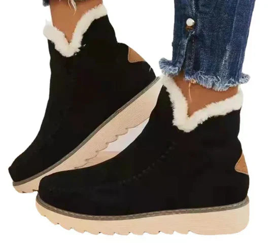 Berg-Feldt | Damenstiefel aus Plüsch-Schafsfell