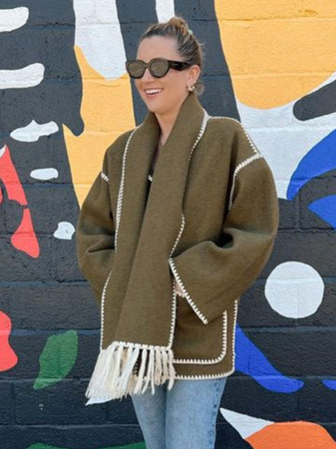 Berg-Feldt | Manteau d'hiver pour femme avec écharpe