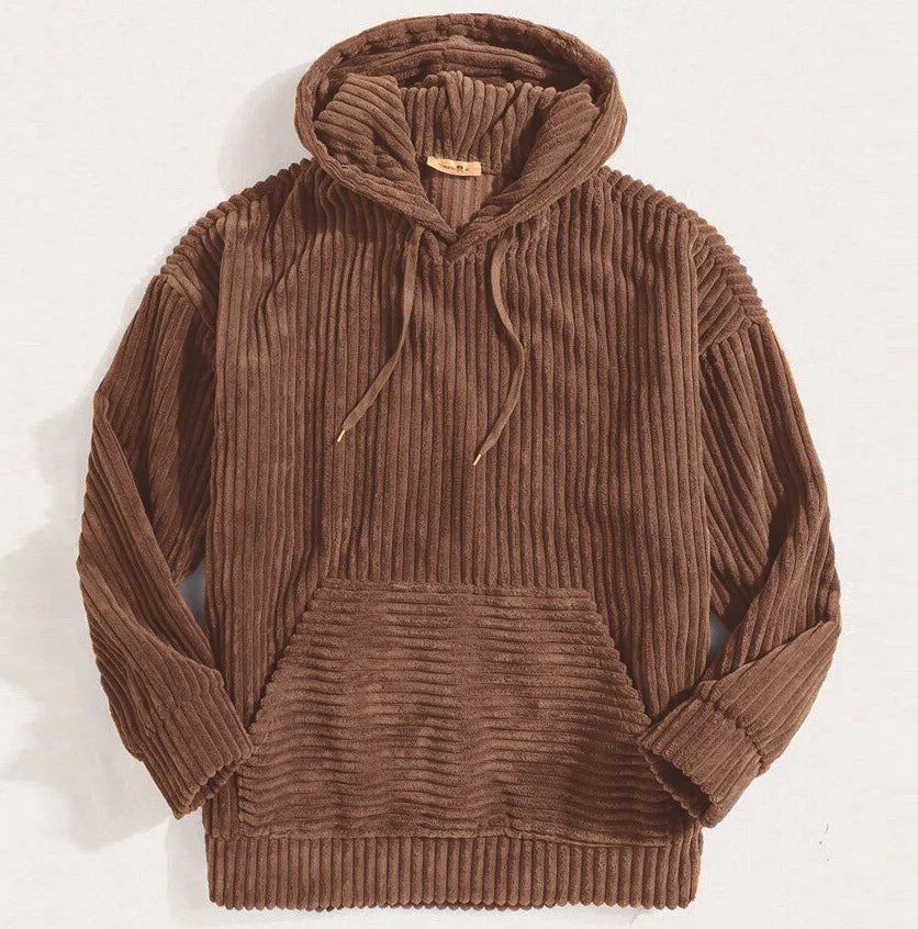 Berg-Feldt | Hochwertige Herrencordjacke mit Kapuze