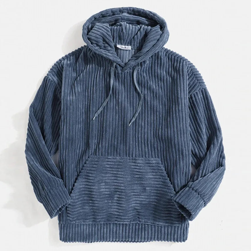 Berg-Feldt | Hochwertige Herrencordjacke mit Kapuze