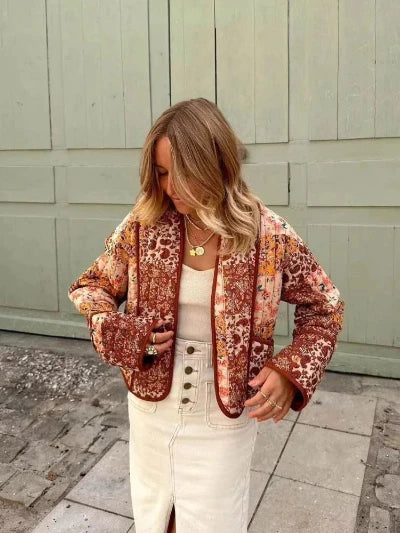 Berg-Feldt | Elegante Gemusterte Jacke für Frauen
