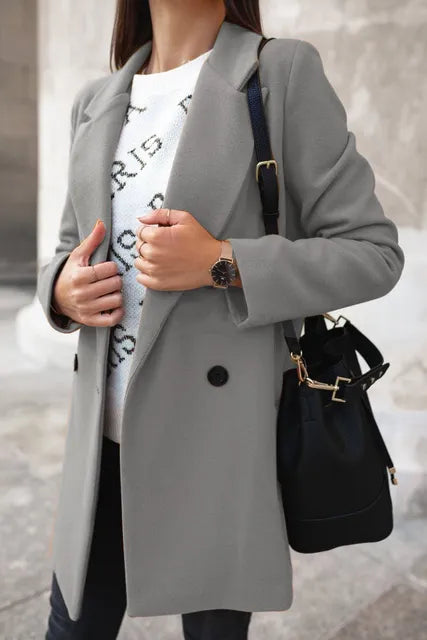 Berg-Feldt | Manteau long en laine à manches longues pour femme