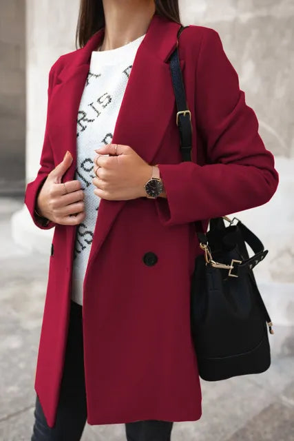 Berg-Feldt | Manteau long en laine à manches longues pour femme