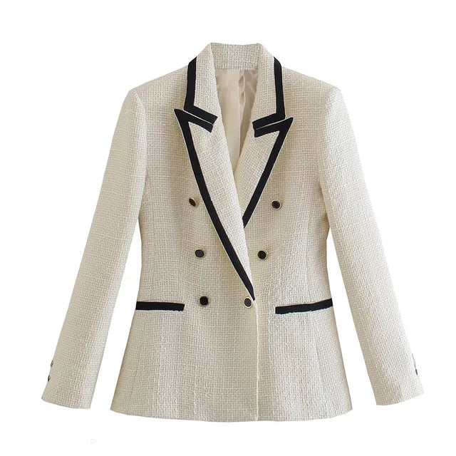 Blazer à double boutonnage et manches longues Avelena pour femme