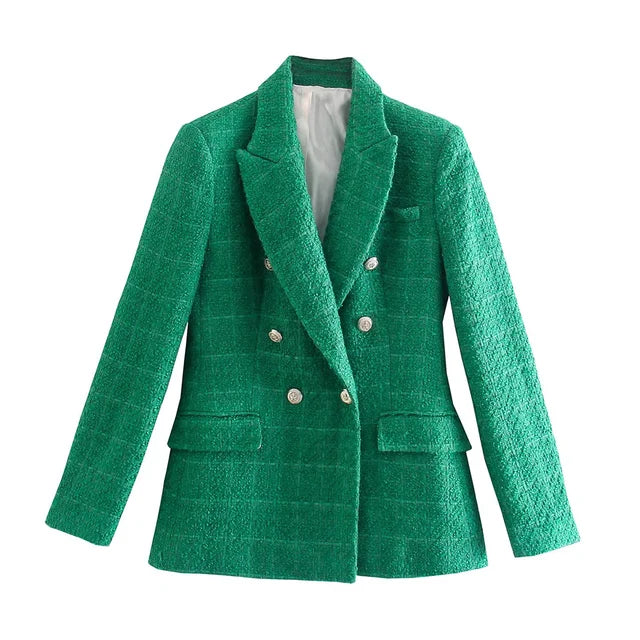 Blazer à double boutonnage et manches longues Avelena pour femme