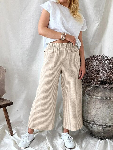 Pantalon REMI : pantalon élastique à la taille