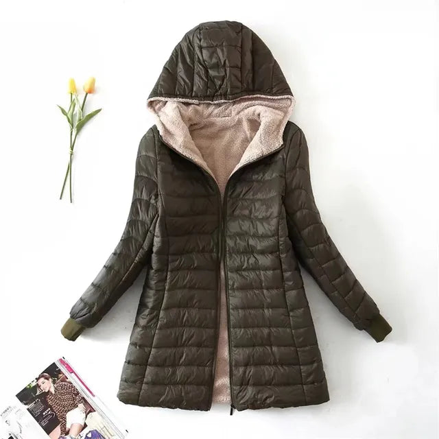 Veste en coton à capuche Ayva