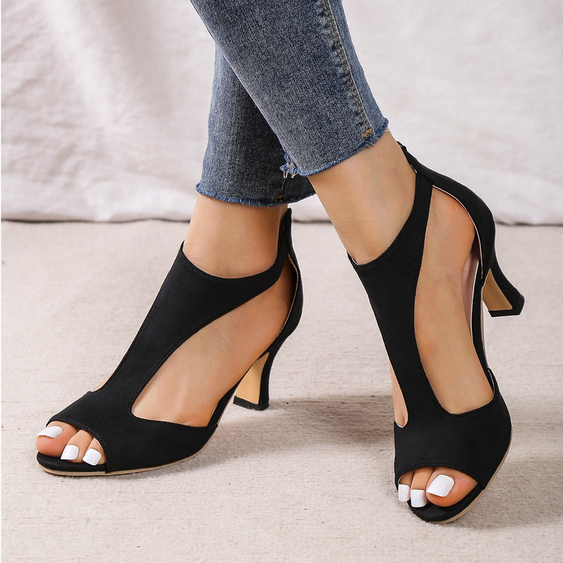 Bequeme Karoline Damenschuhe mit Absatz