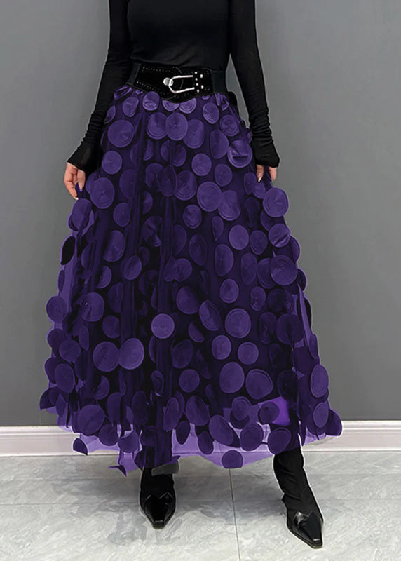 Berg-Feldt | Schicker Rock aus Polka Dot und Tüll Patchwork