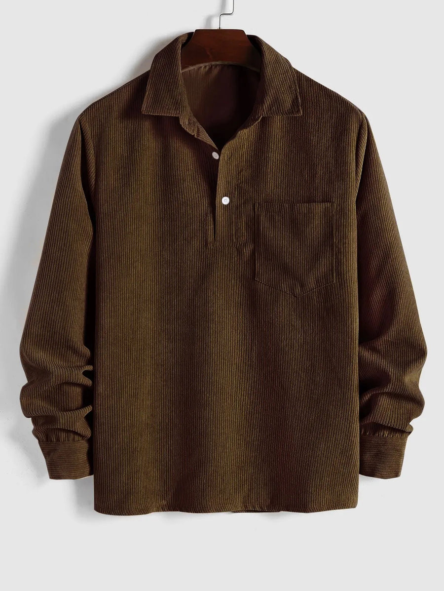 RAYMOND Chemise à demi-patte de boutonnage