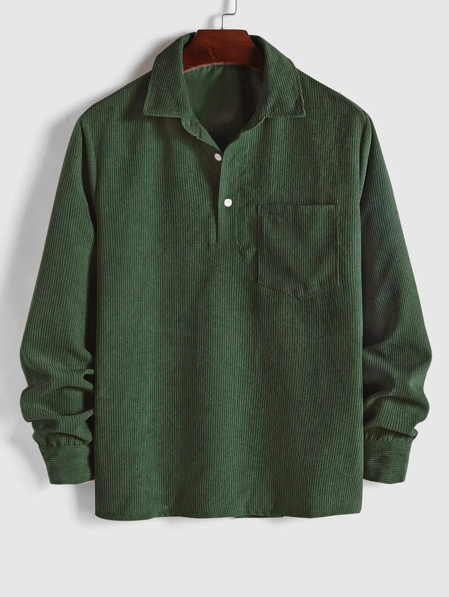 RAYMOND Chemise à demi-patte de boutonnage