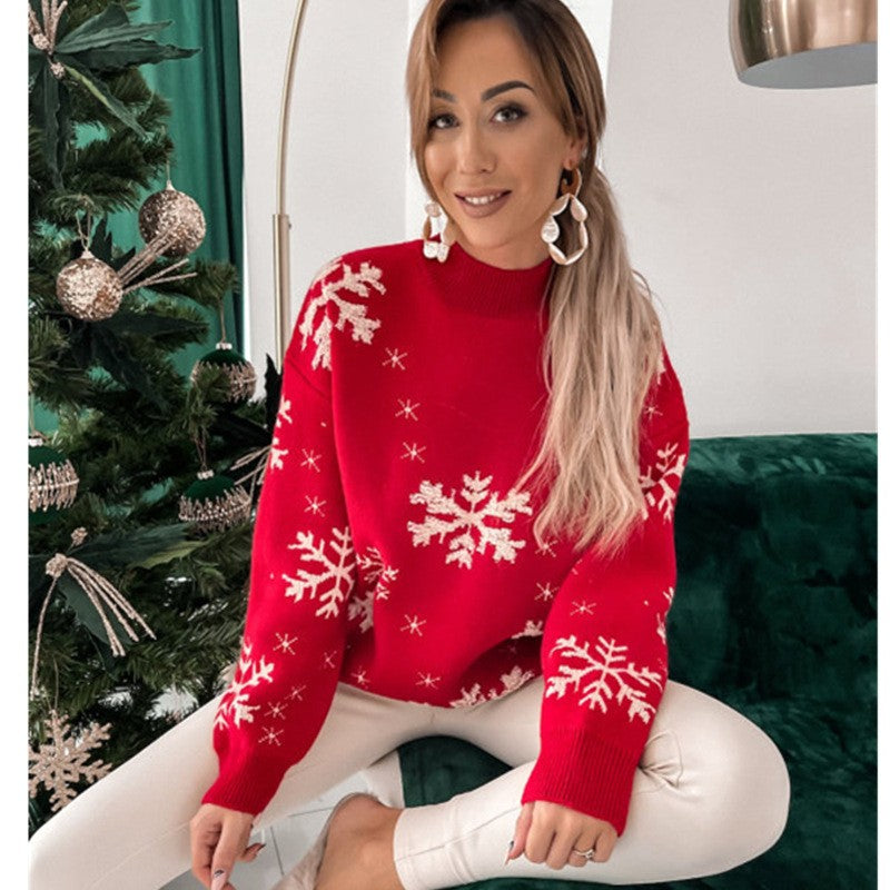 Pull-over de Noël – Pull de Noël chaud et doux pour les fêtes
