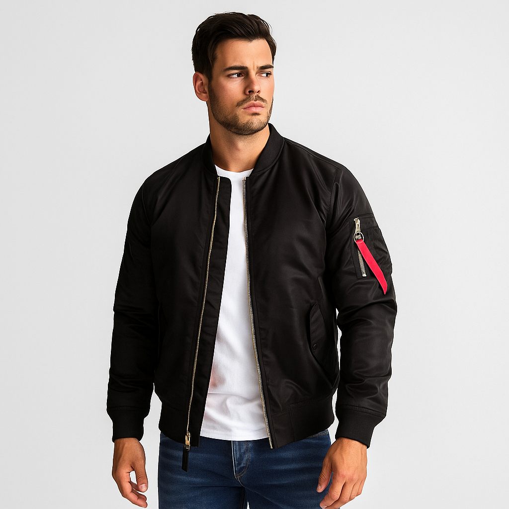 Berg-Feldt | Herren Bomberjacke mit Reißverschluss