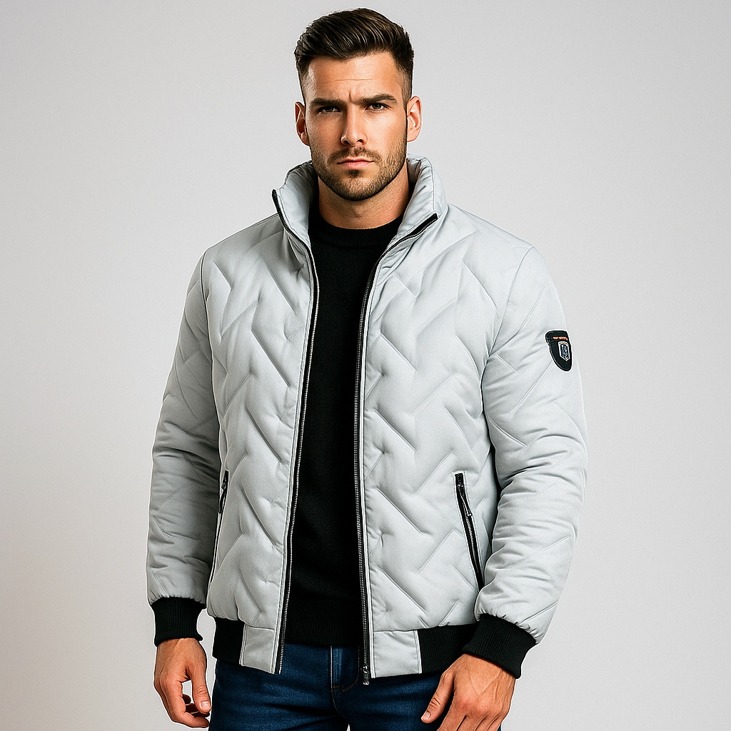 Berg-Feldt | Gepolstertes Herrenjacke mit Reißverschluss