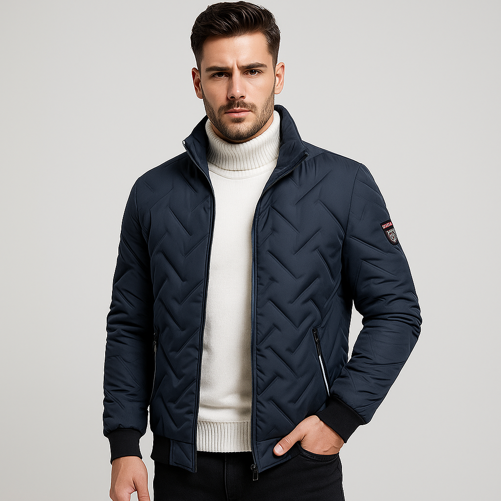 Berg-Feldt | Gepolstertes Herrenjacke mit Reißverschluss