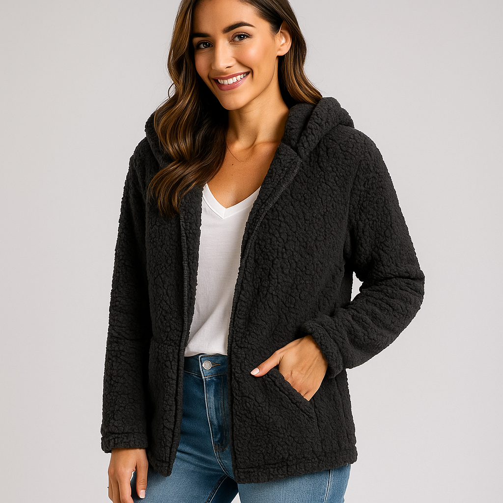 Berg-Feldt | Fleecejacke mit Kapuze für Damen