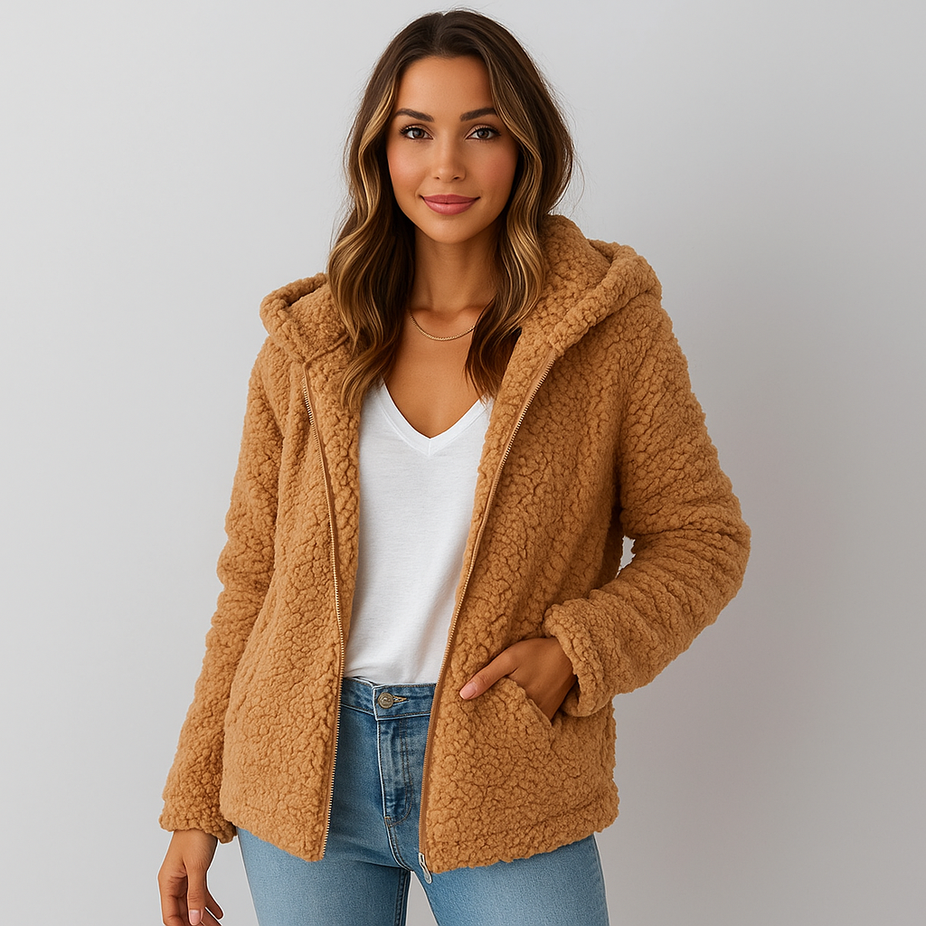 Berg-Feldt | Fleecejacke mit Kapuze für Damen Yverine
