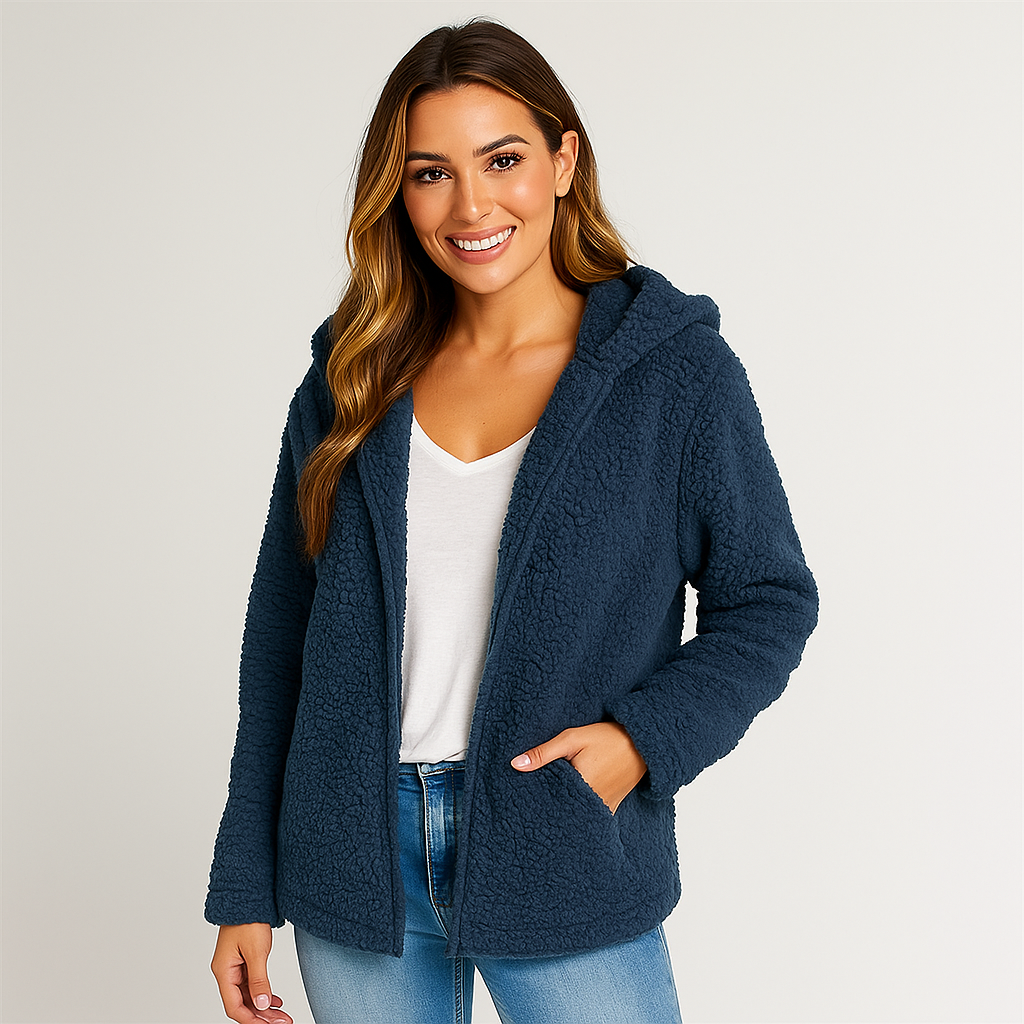 Berg-Feldt | Fleecejacke mit Kapuze für Damen Yverine