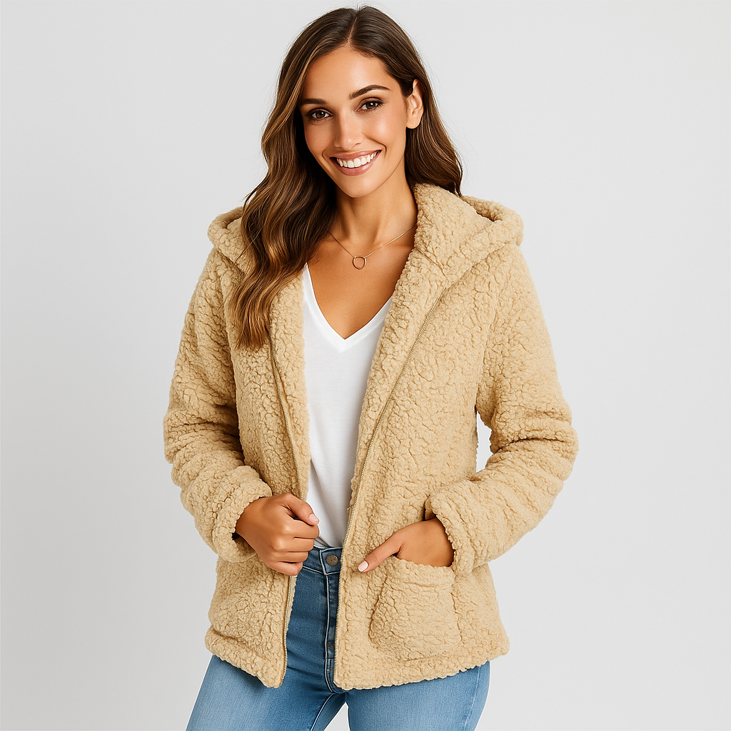 Berg-Feldt | Fleecejacke mit Kapuze für Damen Yverine