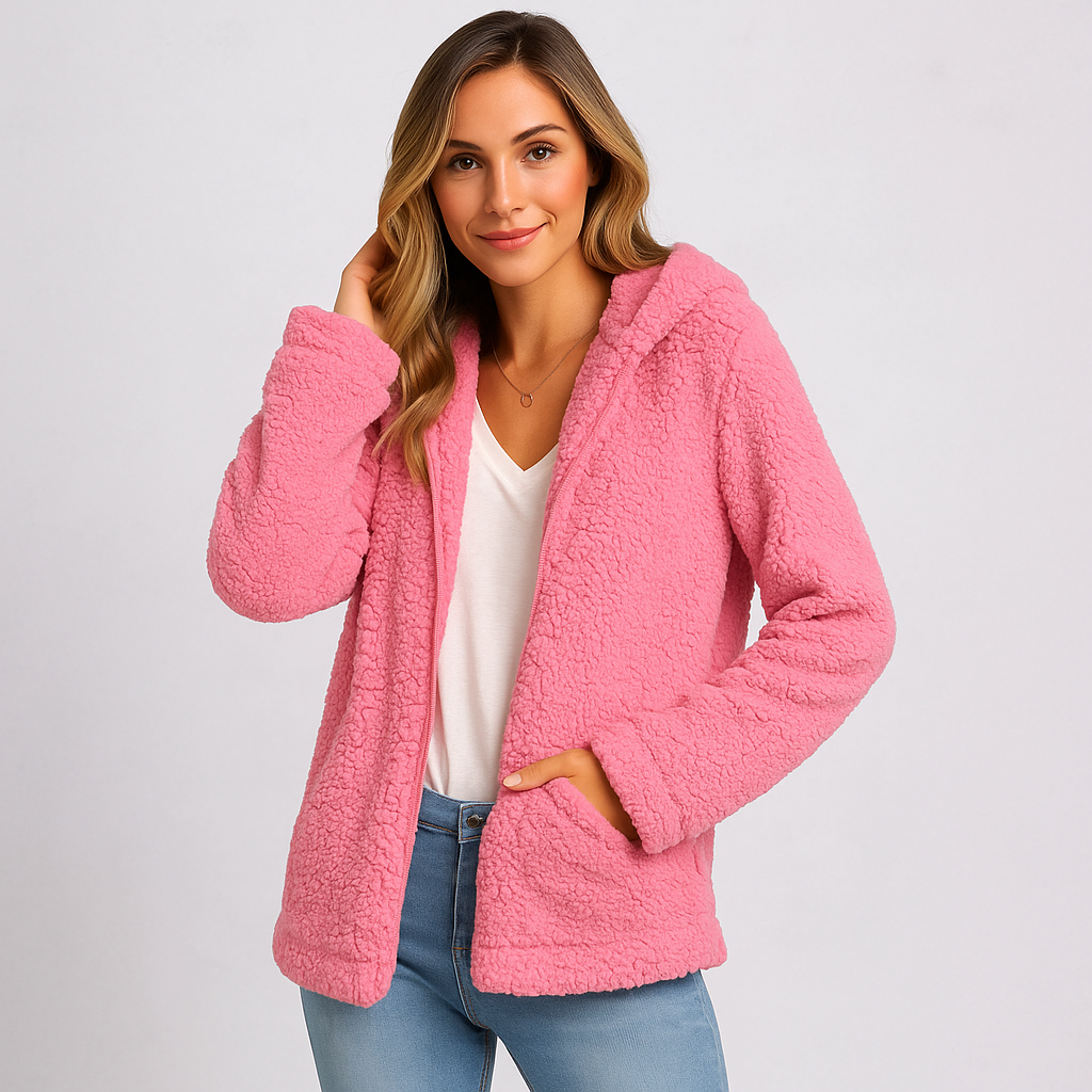 Berg-Feldt | Fleecejacke mit Kapuze für Damen