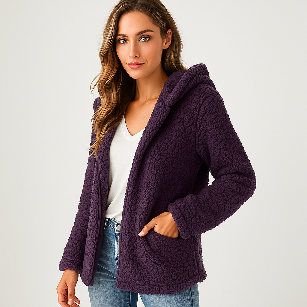 Berg-Feldt | Fleecejacke mit Kapuze für Damen Yverine