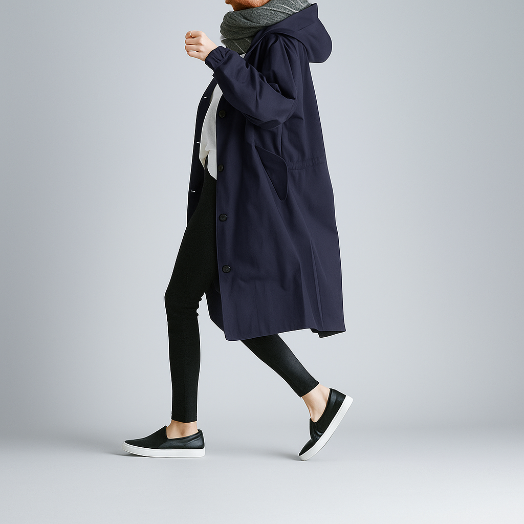 Berg-Feldt | Trench-coat oversize pour femme avec capuche légère