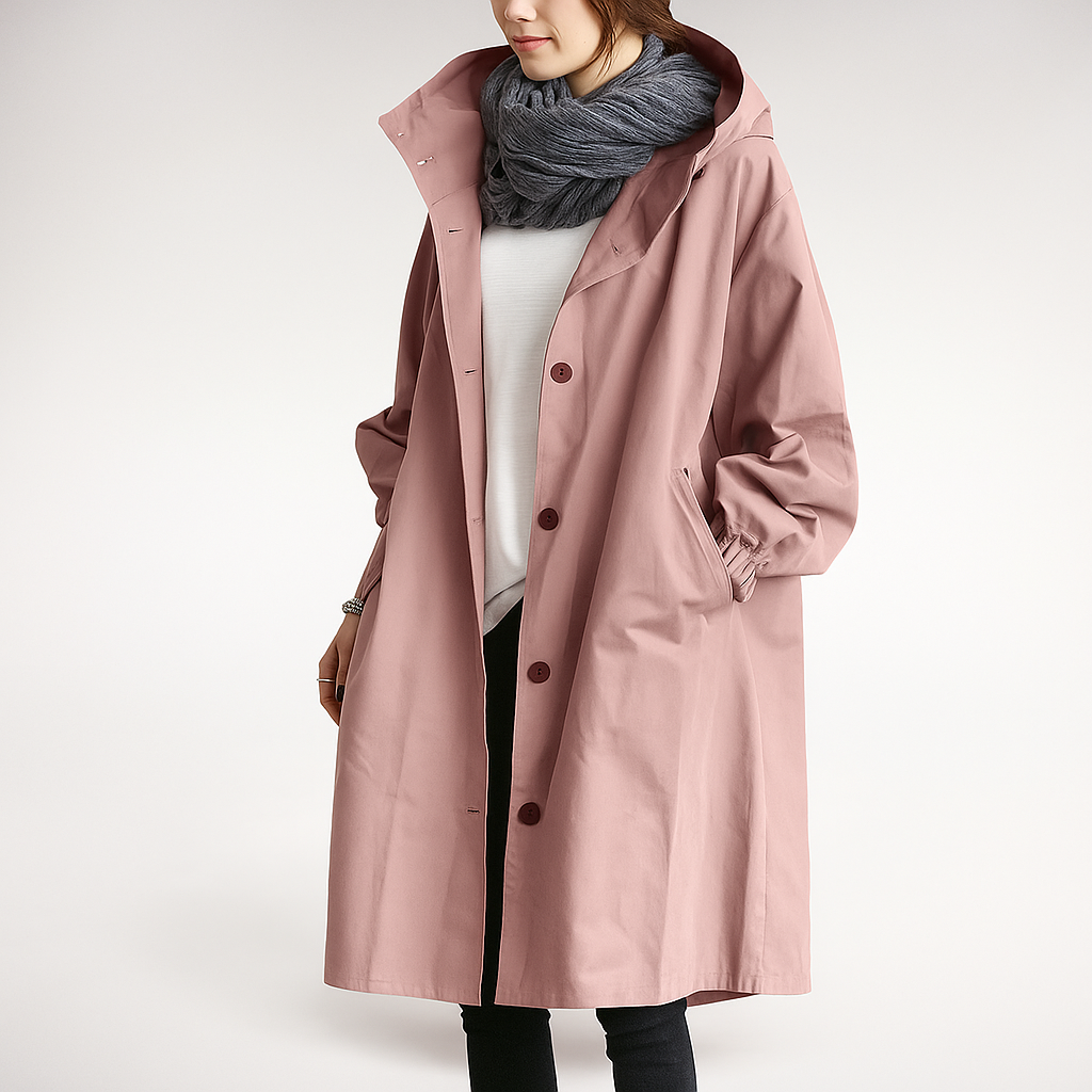 Berg-Feldt | Trench-coat oversize pour femme avec capuche légère