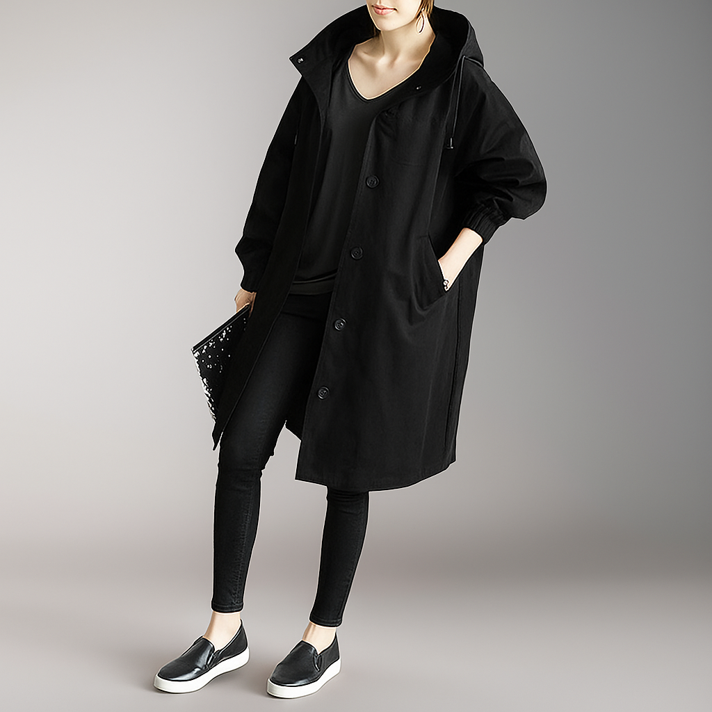 Berg-Feldt | Trench-coat oversize pour femme avec capuche légère