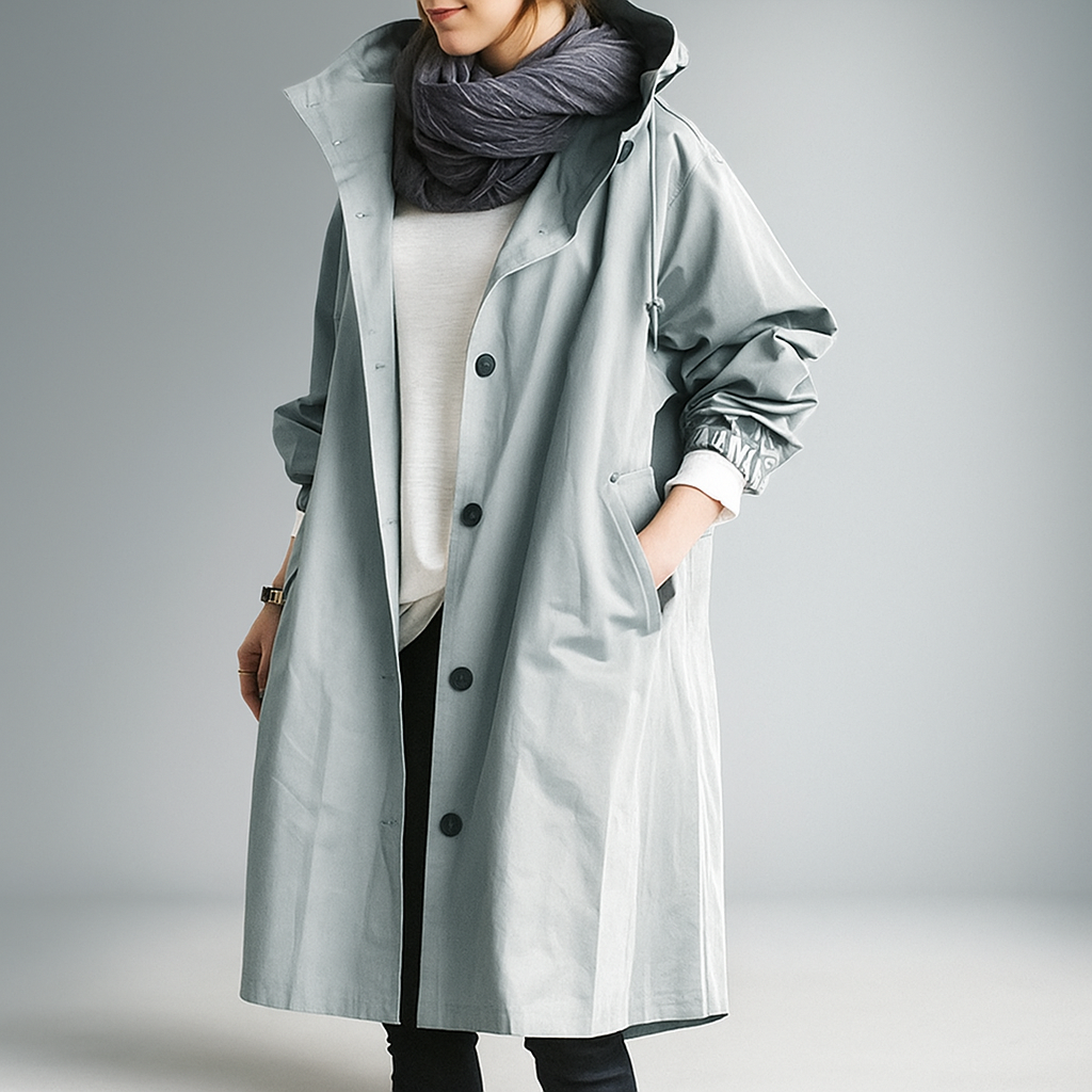 Berg-Feldt | Trench-coat oversize pour femme avec capuche légère
