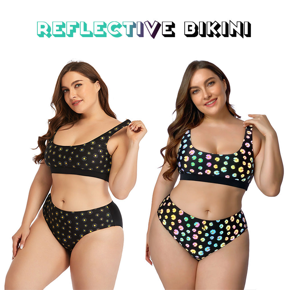 Ensemble bikini taille haute pour femme avec détails réfléchissants berg-feldt