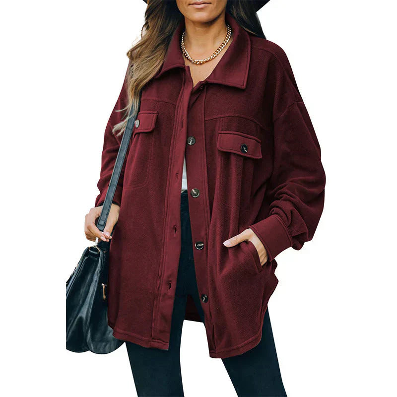 Berg-Feldt | Fleece-Jacke mit Knöpfen