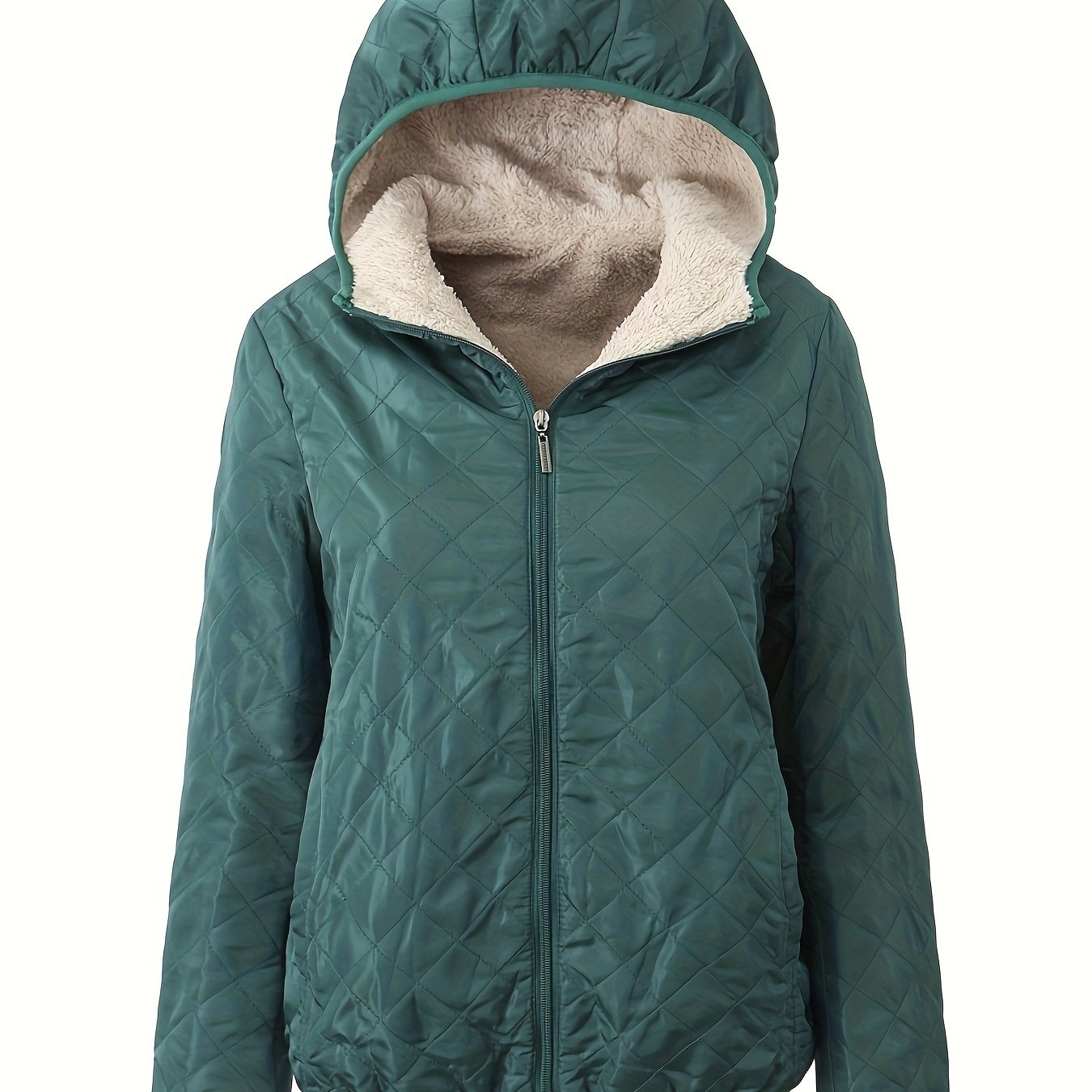 Berg-Feldt | Steppjacke mit Kapuze und Reißverschluss