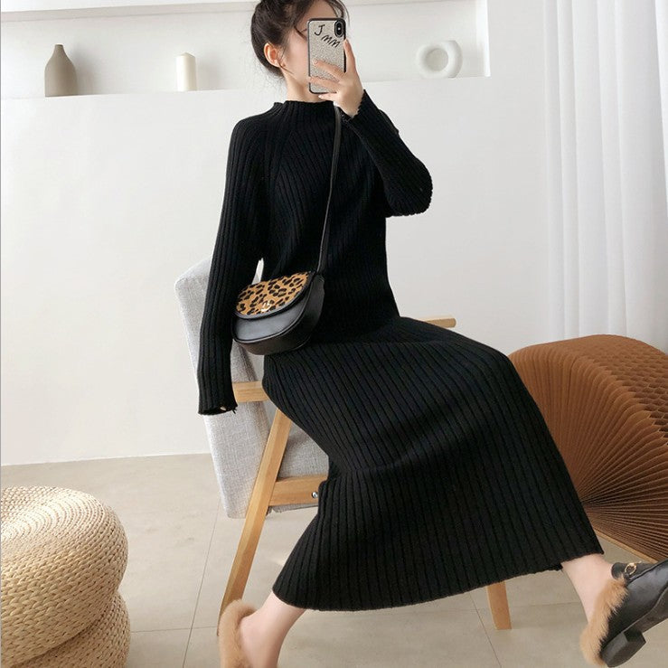 Robe pull femme avec un beau motif côtelé et des détails de coupe élégants Berg-Feldt