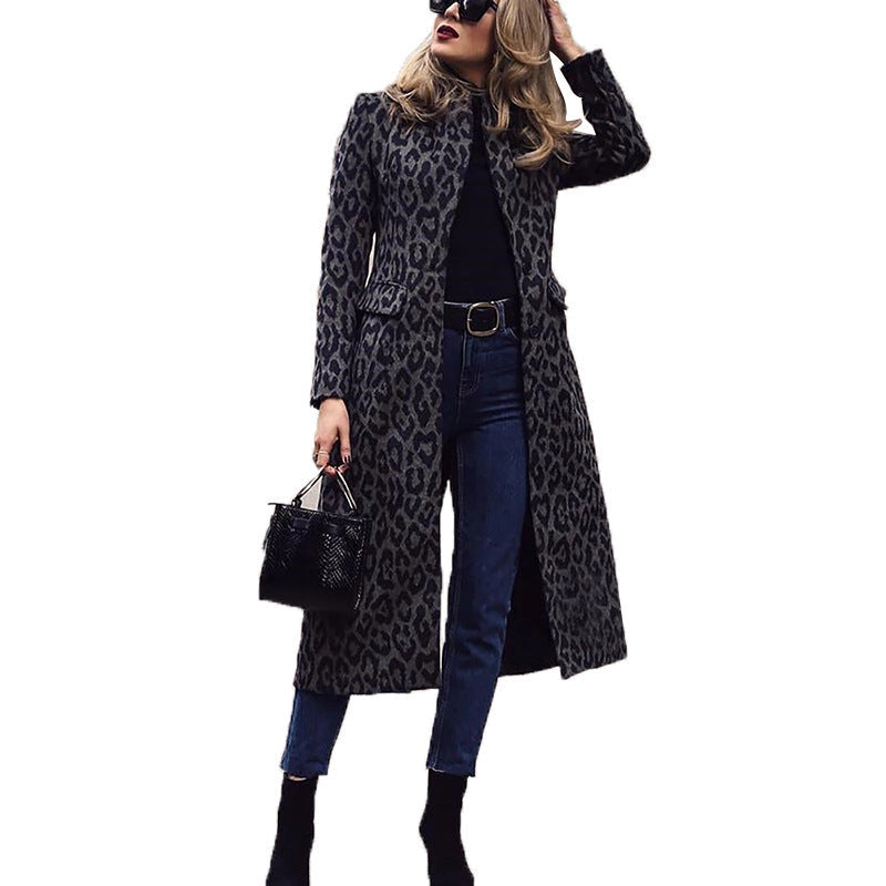 Manteau tendance pour femme au motif léopard élégant Berg-Feldt
