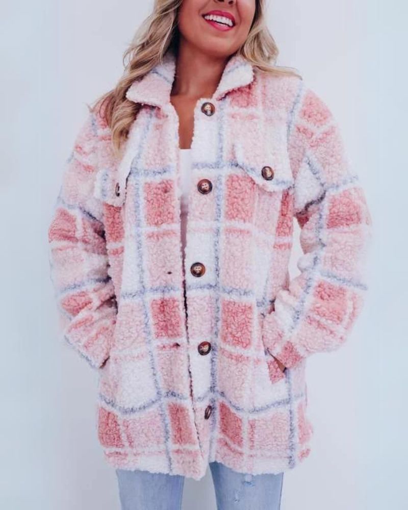 Berg-Feldt | Polar Fleece Plaid Jacke