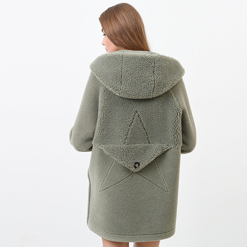 Veste à capuche douillette pour femme avec motif étoile Berg-Feldt