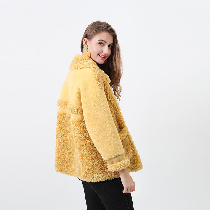 Damen Veste doudou en polaire Teddy avec ceinture amovible Berg-Feldt