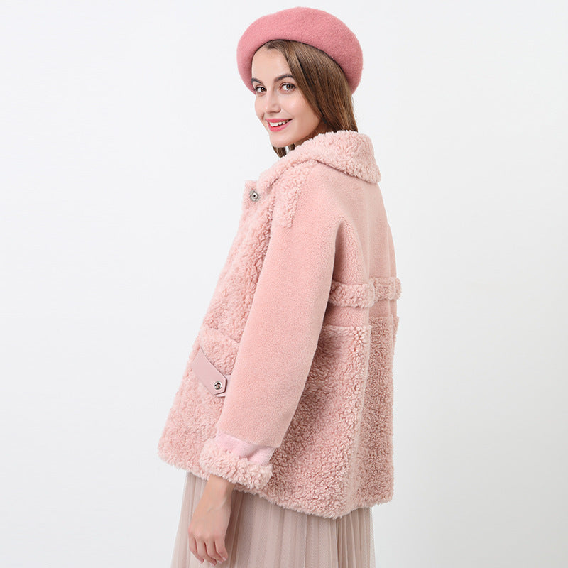 Damen Veste doudou en polaire Teddy avec ceinture amovible Berg-Feldt