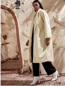 Damen Manteau en laine ample, élégant et confortable Berg-Feldt