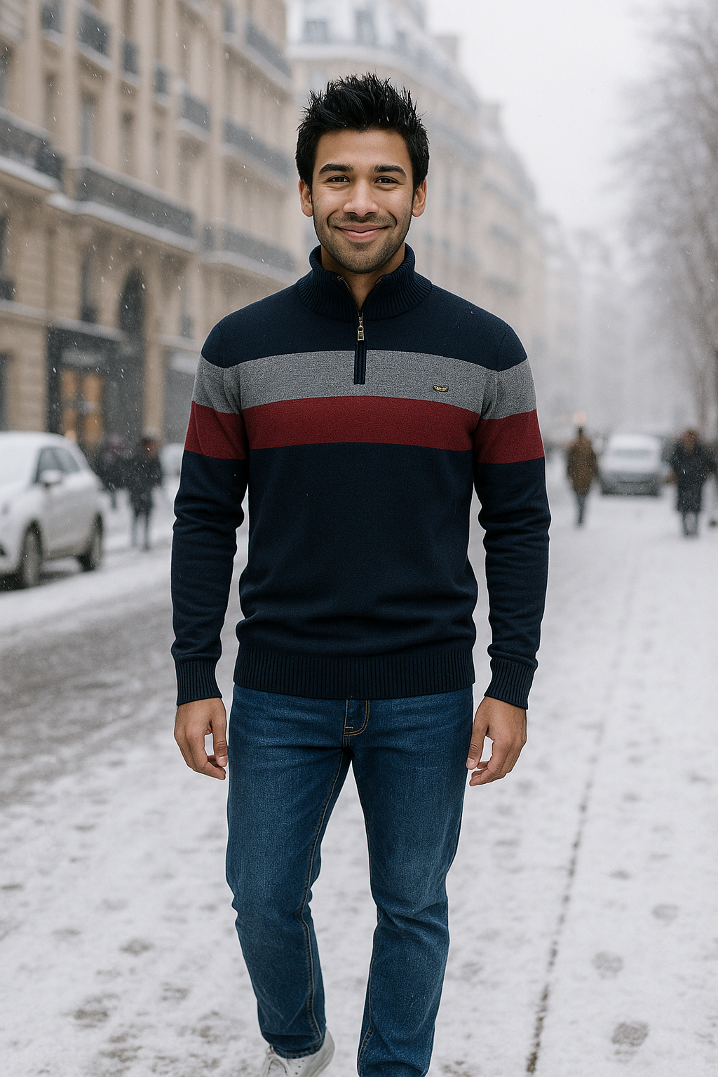 Berg-Feldt | Pull en tricot chaud zippé pour l'hiver